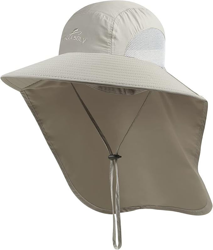 BUTKLNYTS Sun Hat For Men And Women, UPF 50 Wide Brim Outdoor Hat With Neck Flap